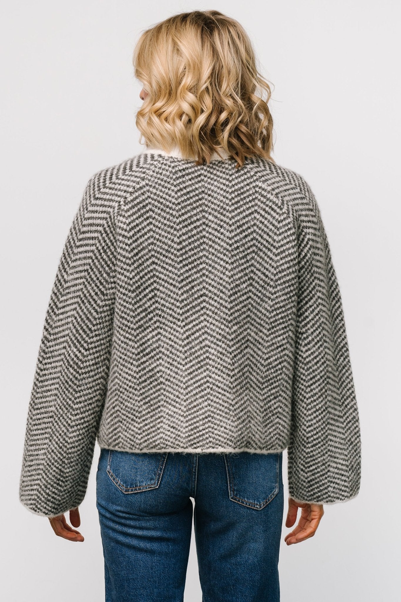 Trisha Knit Sweater | Ivory Stripe