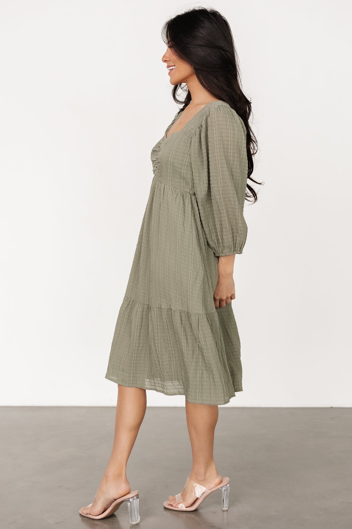 Vaeda Midi Dress | Olive