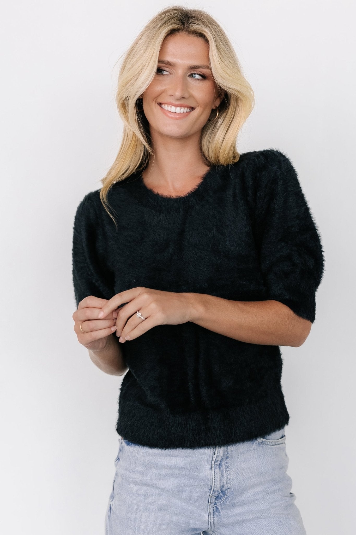 Vail Sweater Top | Black