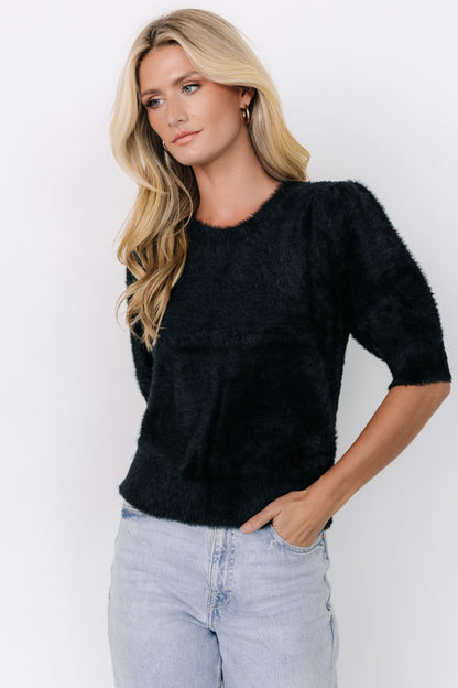 Vail Sweater Top | Black