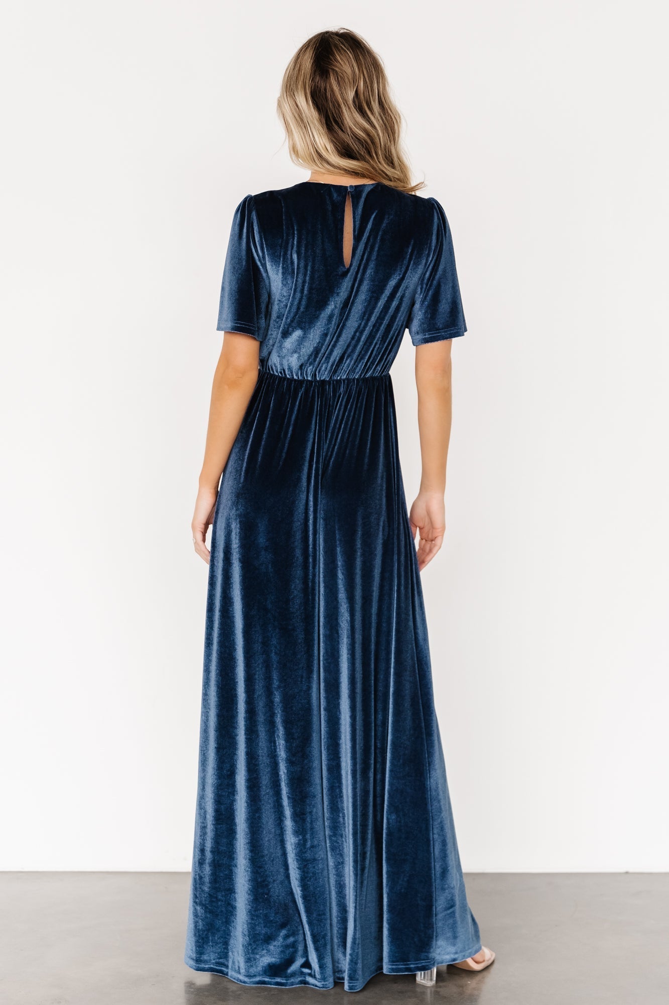 Vivian Velvet Maxi Dress | Blue