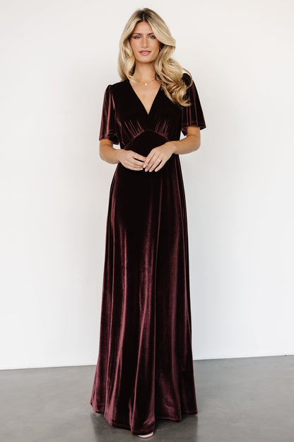 Vivian Velvet Maxi Dress | Clove