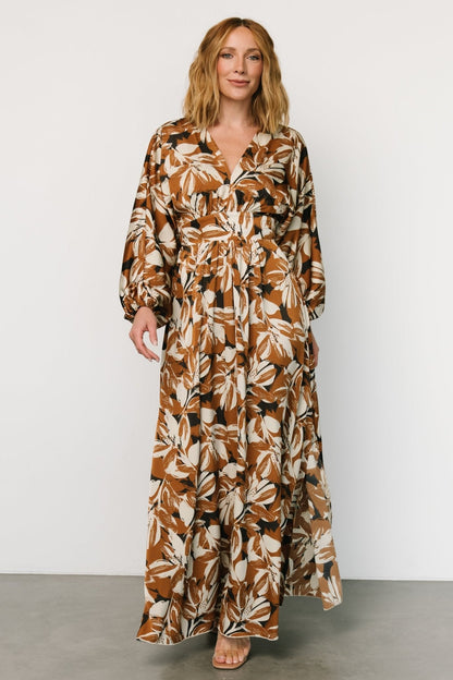 Yolanthe Maxi Dress | Copper Multi