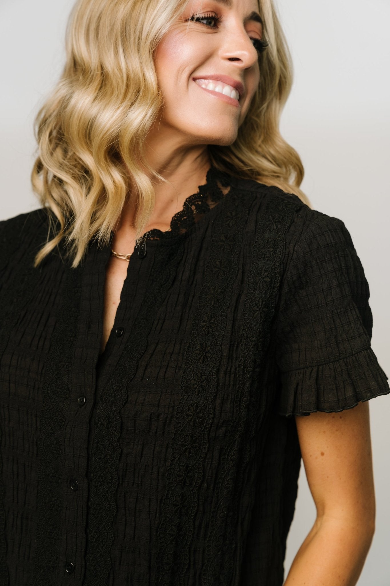 Zara Lace Top | Black